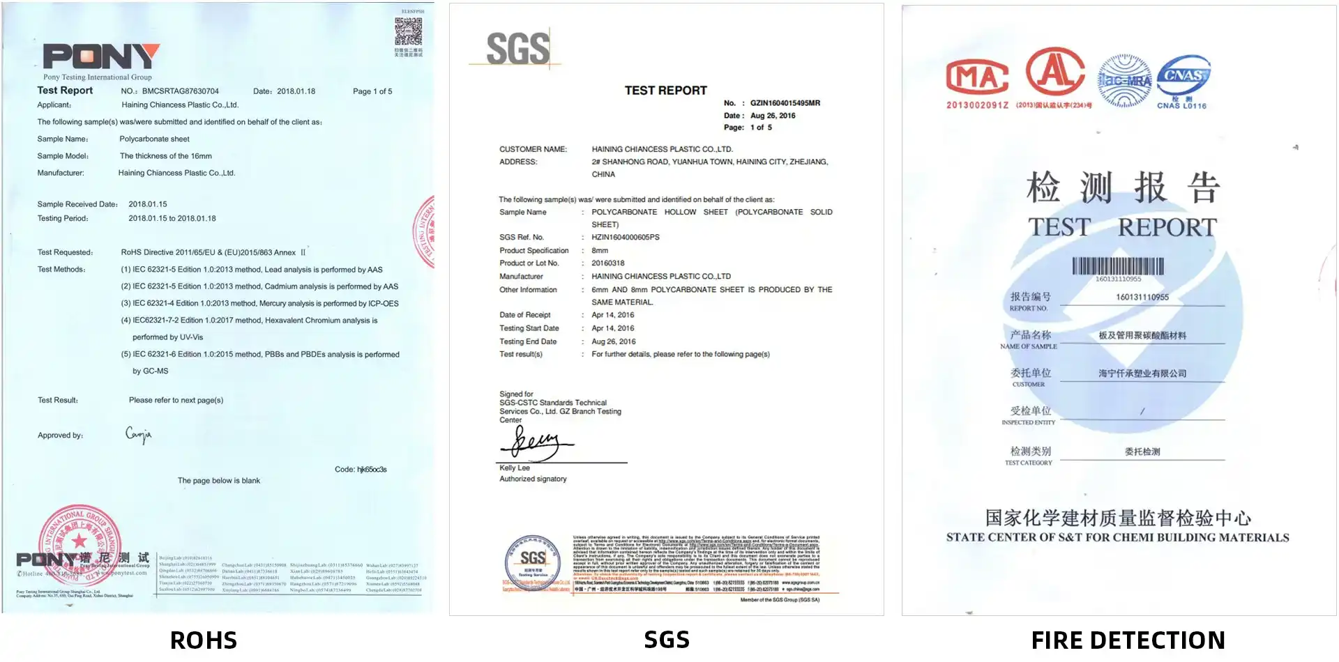 Certification